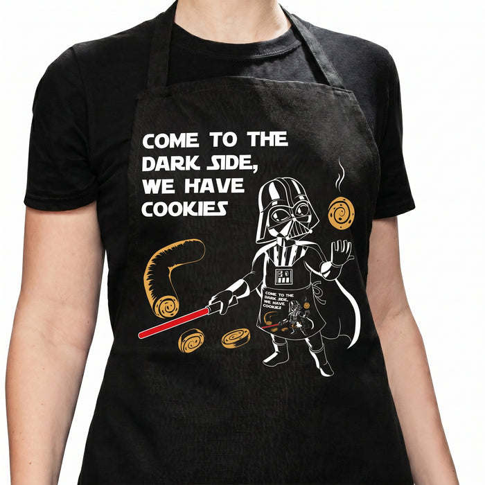 Keuken- en grillschort "Come to the Dark Side"