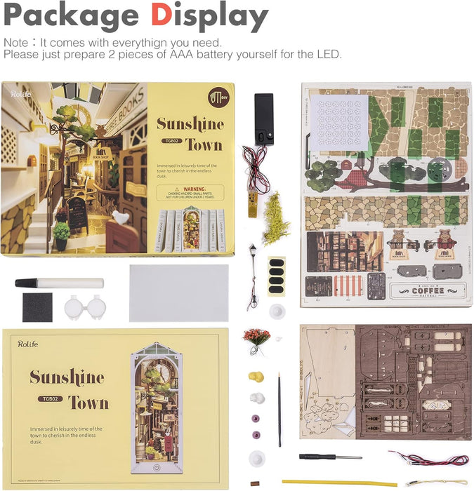 Book Nook Holzbausatz – Sunshine Town