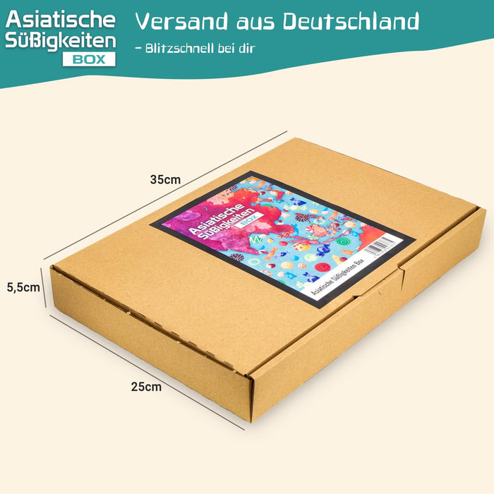 Asiatische Süßigkeiten-Box mit über 30 Sorten