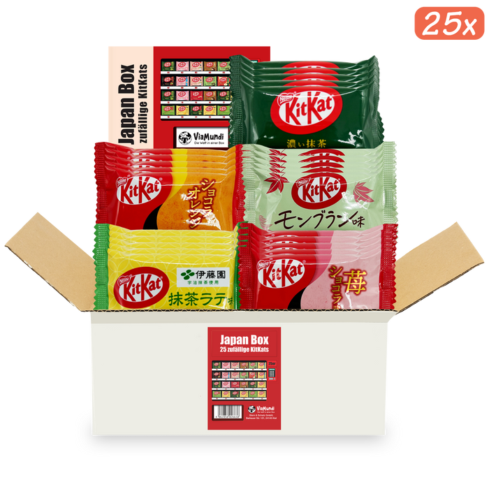 Japanische KitKat Snackbox mit 25 Riegeln