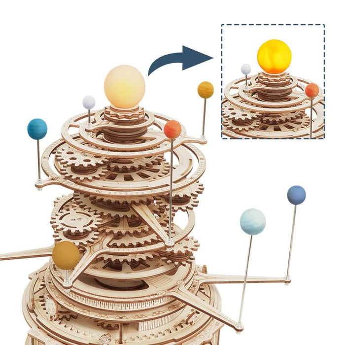 ROKR Holzbausatz Mechanisches Planetarium