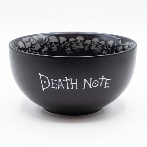 Death Note bowl with Ryuk silhouette and skull pattern