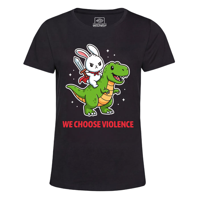 We Choose Violence - Vooraanzicht Girlie Zwart