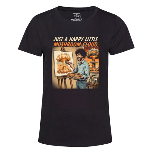 Happy Little Mushroom Cloud - Hauptansicht Girlie Schwarz