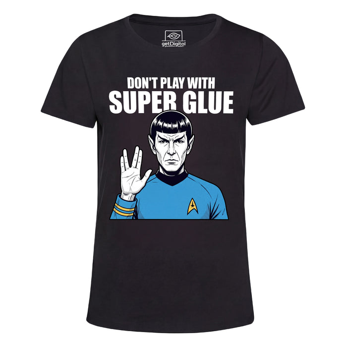 Don't Play With Super Glue - Vooraanzicht Girlie Zwart