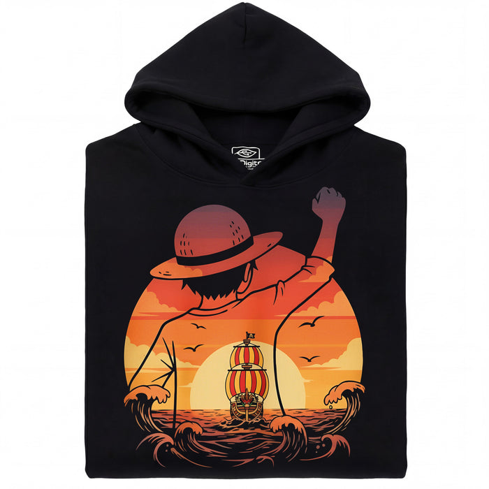 Chase the Horizon - Altijd achter de wolken aan - Voorkant Hoodie Zwart