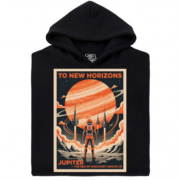 To New Horizons - Main view Hoodie Black