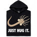 Just Hug It - Hoofdaanzicht Hoodie Zwart