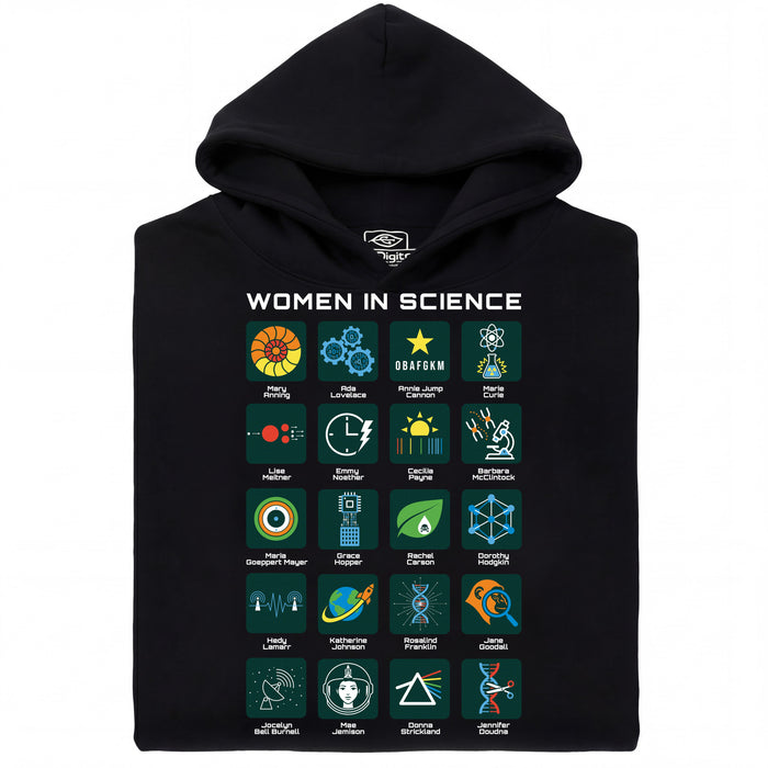 Women in Science - 20 Pionnières de la Science - Vue principale Sweat Noir
