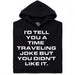A Joke About Time Travel - Vooraanzicht Hoodie Zwart