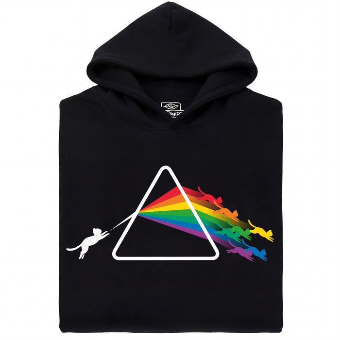 Dark Side of the Cat - Vista principale Hoodie Nero
