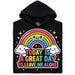 A Great Day To Leave Me Alone - Main view Hoodie Black