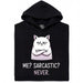 Definitely not sarcasm - Vista principale Hoodie Nero