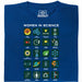 Women in Science - 20 Pionnières de la Science - Vue principale T-shirt Bleu