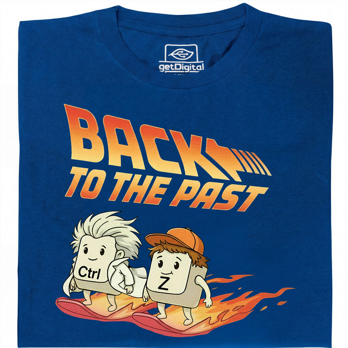 Back to the Past - Vista principale T-shirt Blu