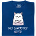 Definitely not sarcasm - Vista principale T-Shirt Blu
