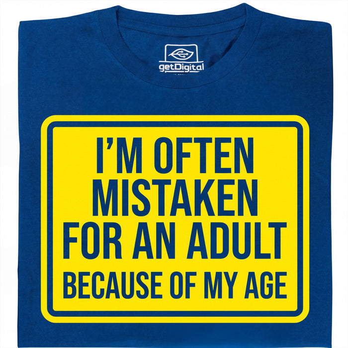 Mistaken For An Adult - Main view T-Shirt Blue
