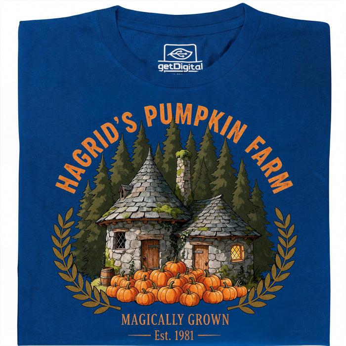 Magical Pumpkin Farm - Vue principale T-Shirt Bleu