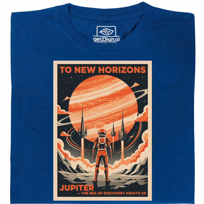 To New Horizons - Main view T-shirt Blue