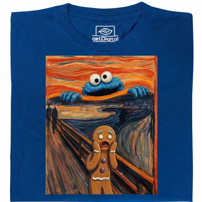 Le Cri - Édition Monstre des Cookies - Vue principale T-Shirt Bleu