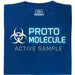 Protomolecule - Active Sample - Vue principale T-shirt Bleu