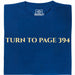 Turn To Page 394 - Hoofdweergave T-Shirt Blauw
