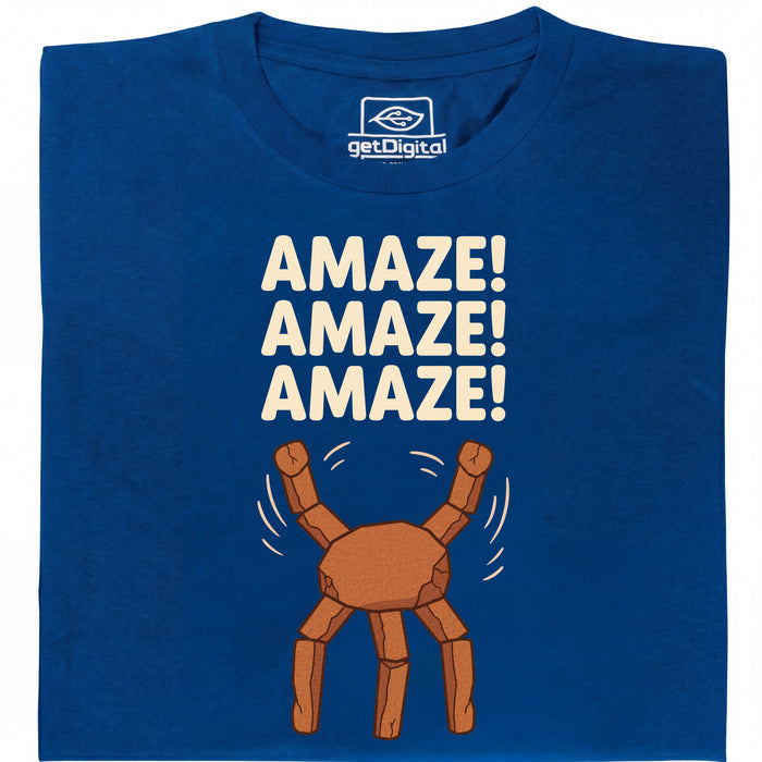 Amaze Amaze Amaze - Hoofdweergave T-Shirt Blauw