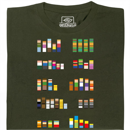 Pixel Legends of TV - Main view T-Shirt Dark Green