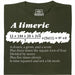 A Limerick - Poème mathématique avec équation - Vue principale T-shirt Vert Foncé