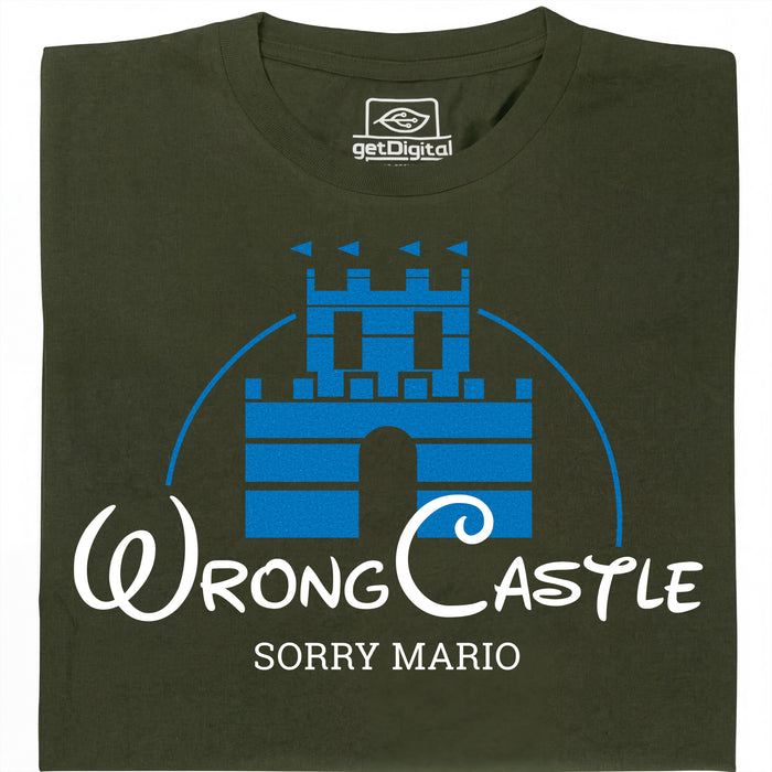 Sorry Mario - Hoofdaanzicht T-shirt Donkergroen