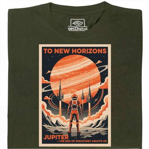 To New Horizons - Main view T-shirt Dark Green