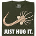 Just Hug It - Hoofdaanzicht T-shirt Donkergroen