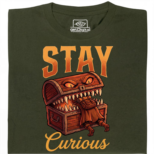 Stay Curious - Main view T-Shirt Dark Green