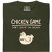 Chicken Game - Vista principal Camiseta Verde Oscuro