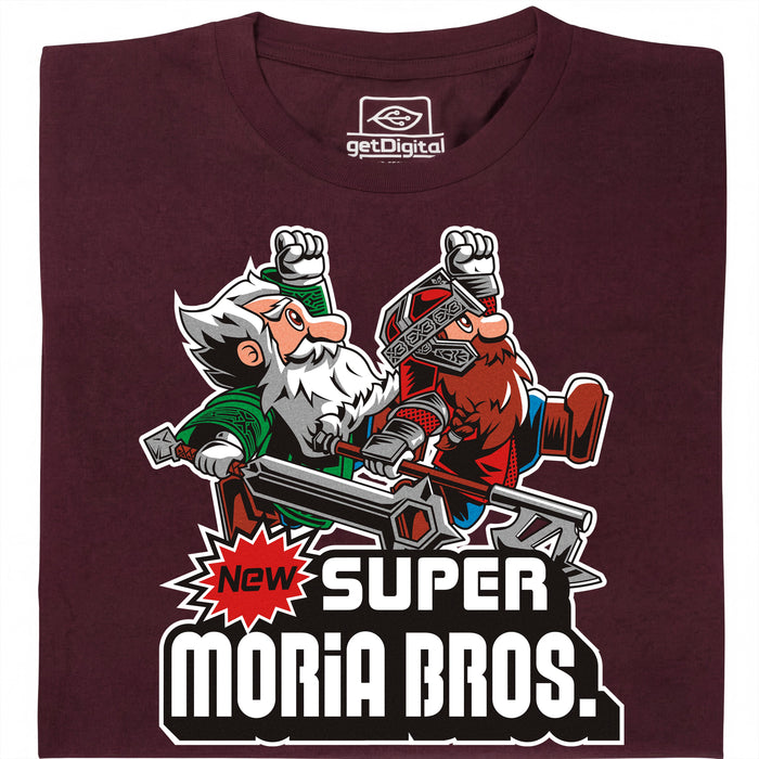 Super Moria Bros - Vista principale T-Shirt Rosso scuro