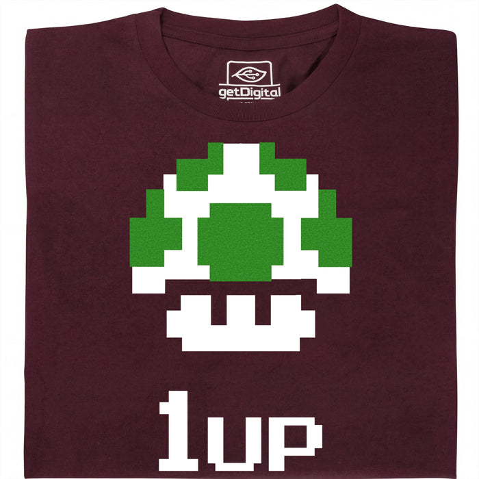 Shroom UP - Main view T-shirt Dark Red