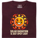 Solar Radiation Is Just Spicy Light - Main view T-shirt Dark Red