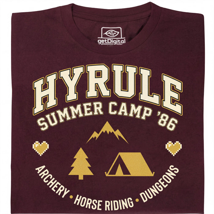 Hyrule Summer Camp - Front view T-shirt Dark Red