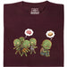 Zombie Vegetarian - Vooraanzicht T-Shirt Donkerrood