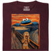 Le Cri - Édition Monstre des Cookies - Vue principale T-Shirt Rouge Foncé