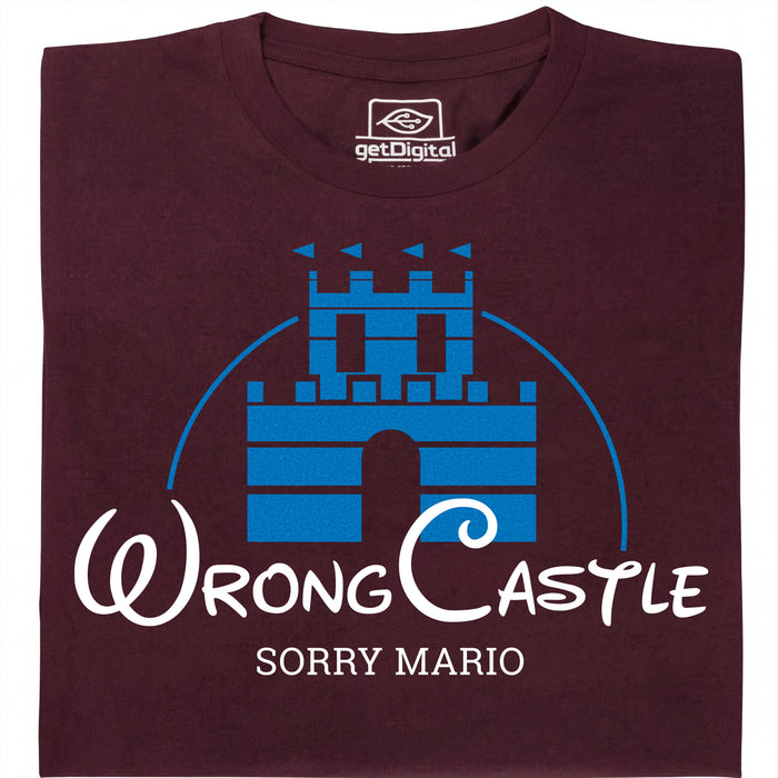 Sorry Mario - Hoofdaanzicht T-shirt Donkerrood