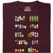 Pixel Legends of TV - Vue principale T-Shirt Rouge Foncé