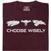 Choose Your Spaceship - Hoofdweergave T-shirt Donkerrood