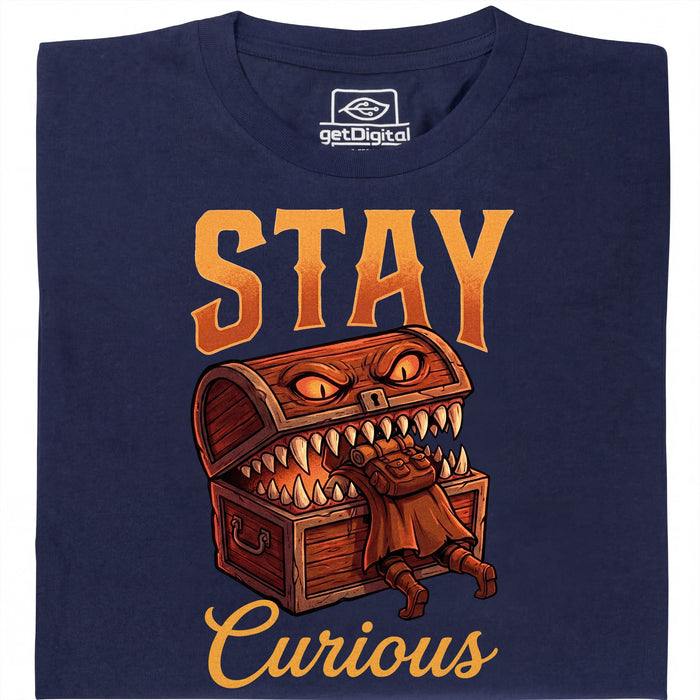 Stay Curious - Main view T-Shirt Navy Blue