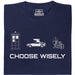 Choose Your Time Machine - Hoofdweergave T-shirt Marineblauw