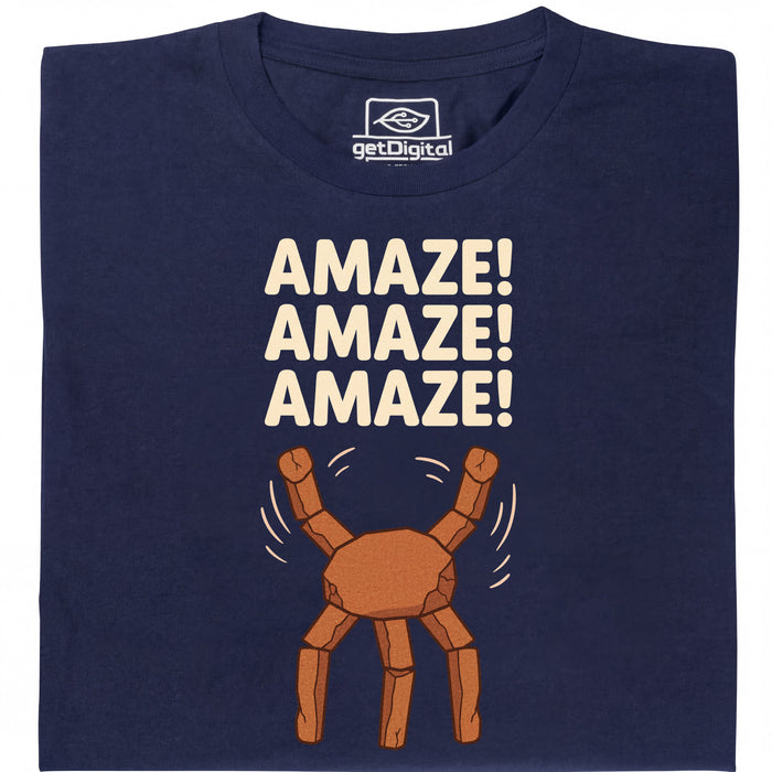 Amaze Amaze Amaze - Hoofdweergave T-Shirt Marineblauw