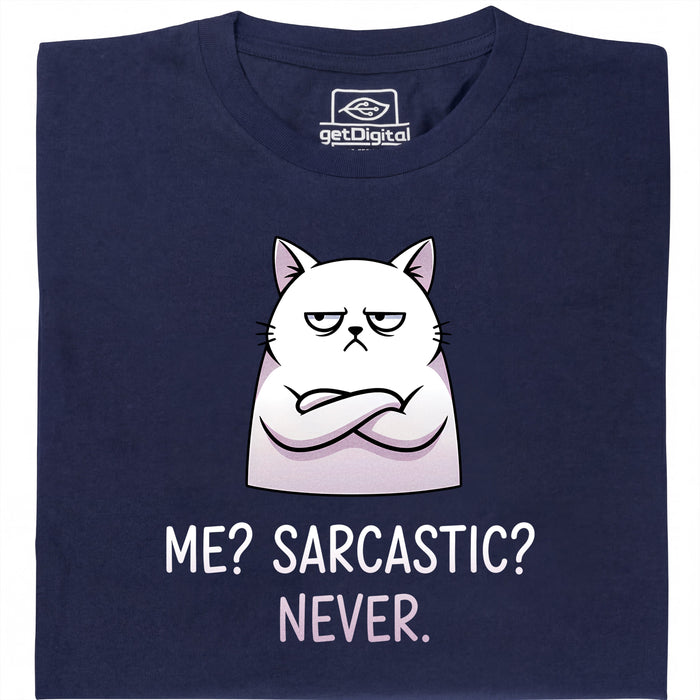 Definitely not sarcasm - Vista principale T-Shirt Blu Navy
