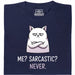 Definitely not sarcasm - Vista principale T-Shirt Blu Navy