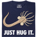 Just Hug It - Hoofdaanzicht T-shirt Marineblauw