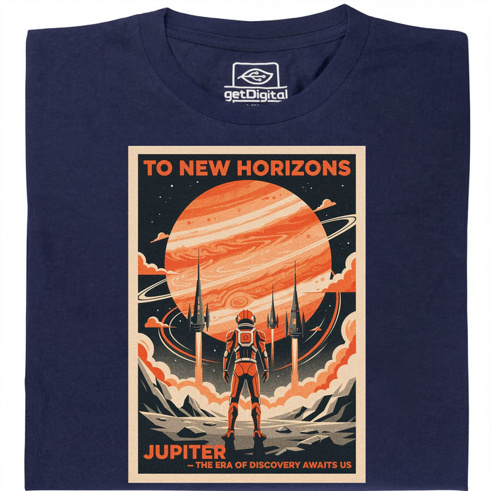 To New Horizons - Main view T-shirt Navy Blue
